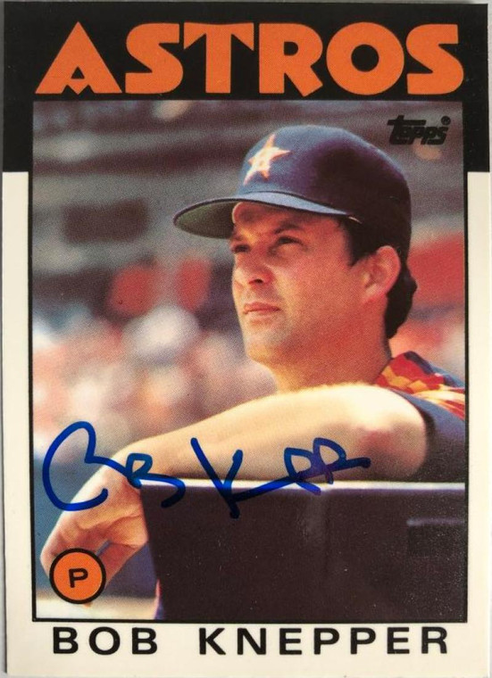 Bob Knepper Autographed 1986 Topps Tiffany #590
