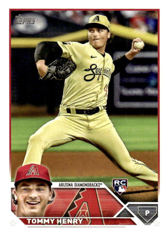 2023 Topps #336 Tommy Henry NM-MT  RC Rookie Arizona Diamondbacks 
