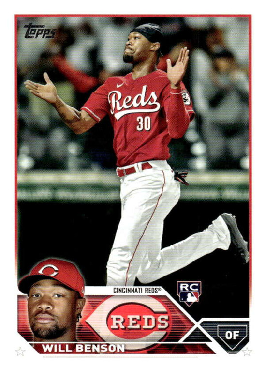 2023 Topps #339 Will Benson NM-MT  RC Rookie Cincinnati Reds 