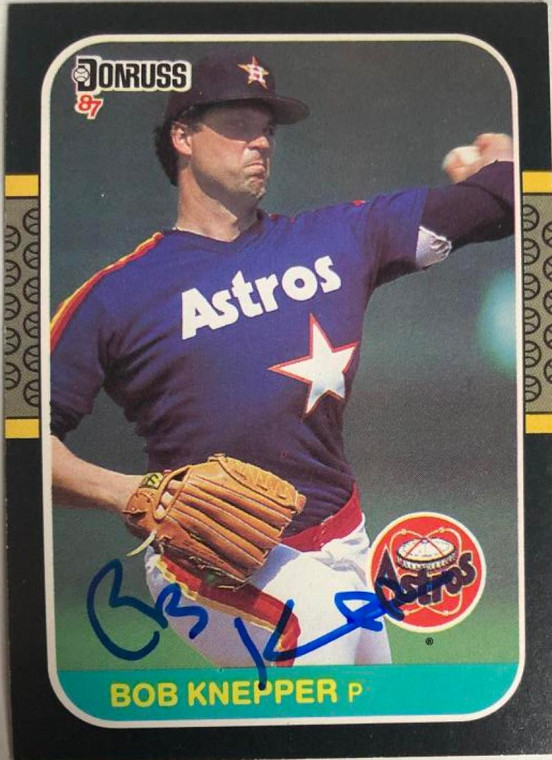 Bob Knepper Autographed 1987 Donruss #112