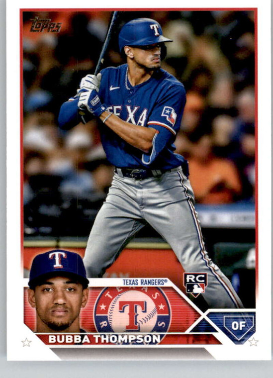SOLD 165660 2023 Topps #597 Bubba Thompson NM-MT  RC Rookie Texas Rangers 