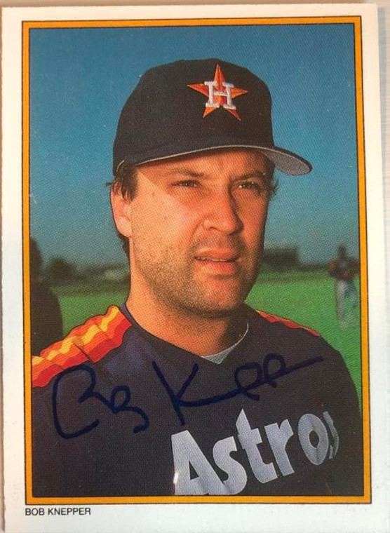 Bob Knepper Autographed 1987 Topps All-Star Set Collector's Edition (Glossy Send-Ins) #13 