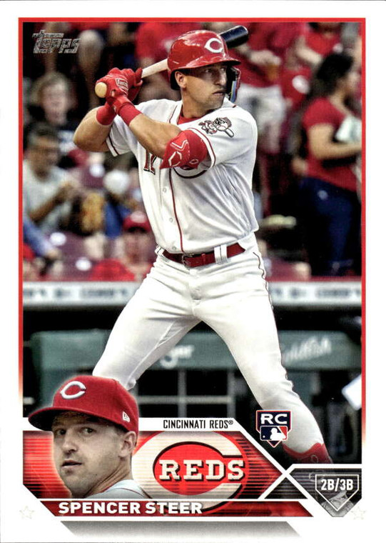 2023 Topps #489 Spencer Steer NM-MT  RC Rookie Cincinnati Reds 