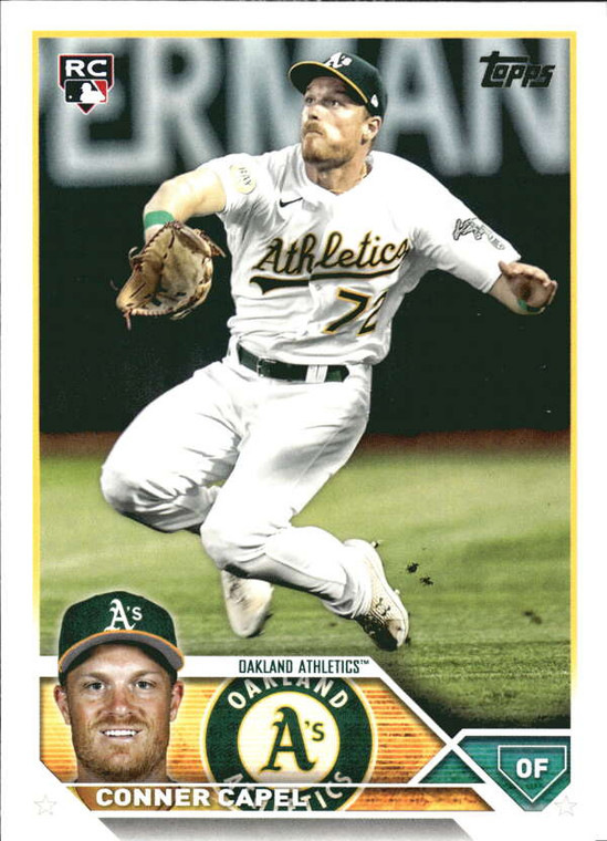 2023 Topps #418 Conner Capel NM-MT  RC Rookie Oakland Athletics 