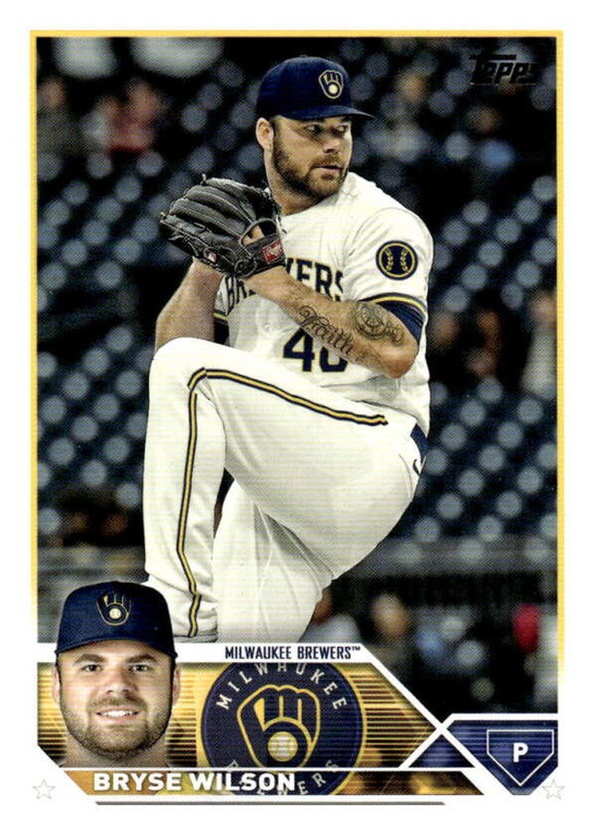 2023 Topps #383 Bryse Wilson NM-MT  Milwaukee Brewers 