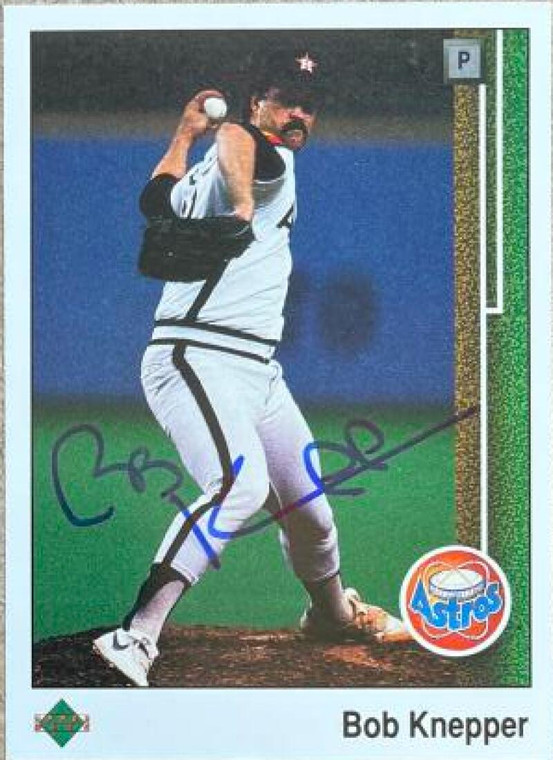 Bob Knepper Autographed 1989 Upper Deck #422