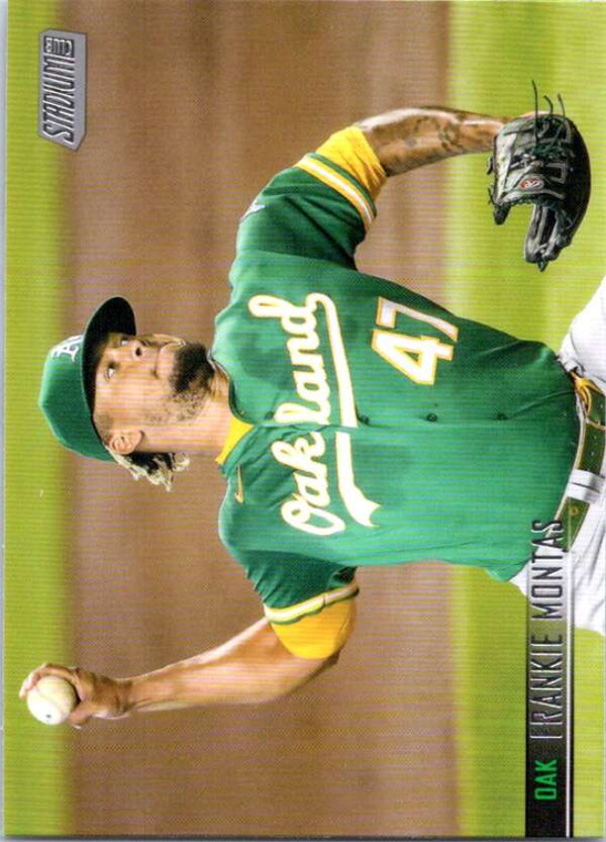 2021 Stadium Club #106 Frankie Montas NM-MT Oakland Athletics 