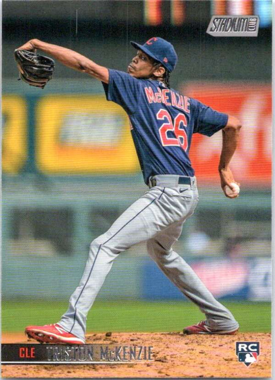 2021 Stadium Club #141 Triston McKenzie NM-MT RC Rookie Cleveland Indians 