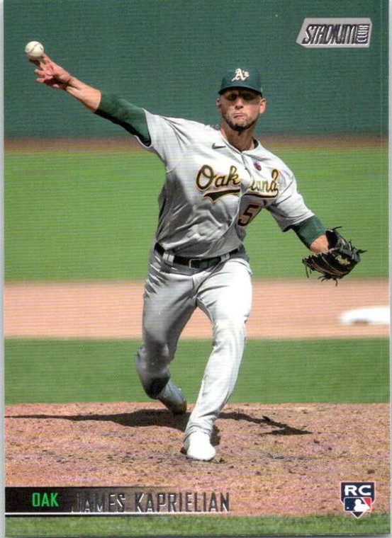 2021 Stadium Club #177 James Kaprielian NM-MT RC Rookie Oakland Athletics 