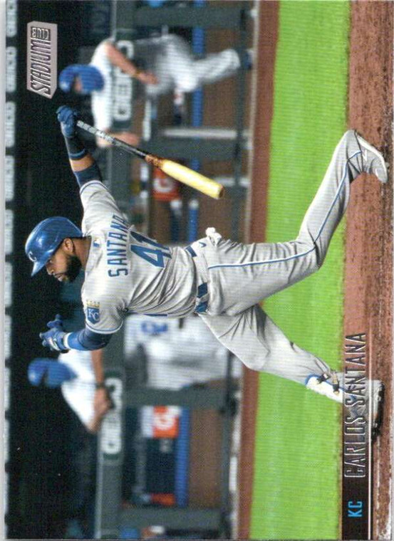 2021 Stadium Club #190 Carlos Santana NM-MT Kansas City Royals 
