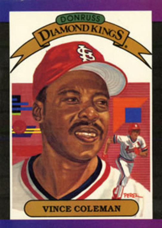 1989 Donruss #19 Vince Coleman DK DP NM-MT St. Louis Cardinals 