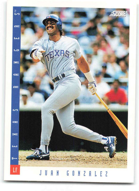 1993 Score #51 Juan Gonzalez NM-MT  Texas Rangers 