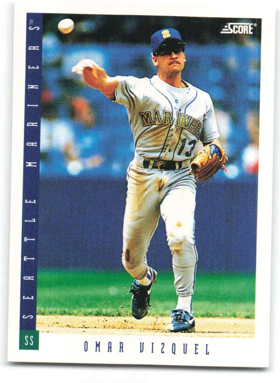 1993 Score #102 Omar Vizquel NM-MT  Seattle Mariners 