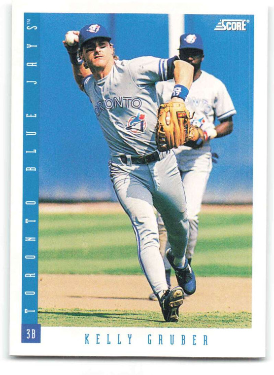 1993 Score #156 Kelly Gruber NM-MT  Toronto Blue Jays 