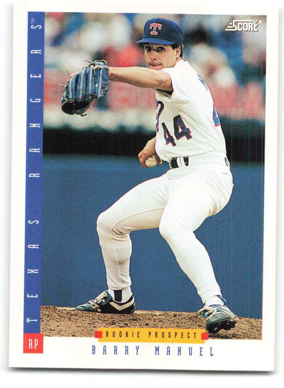 1993 Score #225 Barry Manuel NM-MT  Texas Rangers 