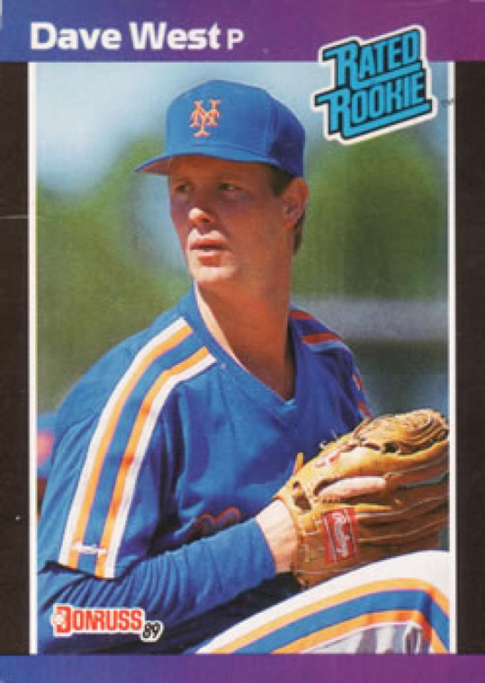 1989 Donruss #41 David West/ NM-MT RC Rookie New York Mets 