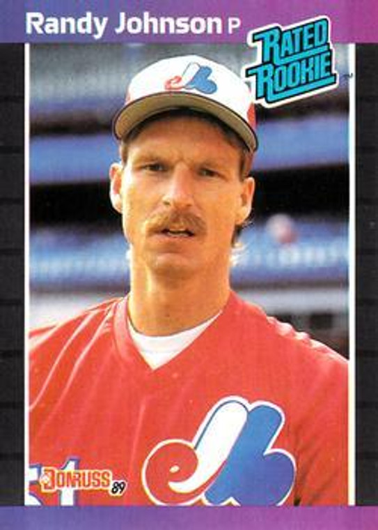 1989 Donruss #42 Randy Johnson/ NM-MT RC Rookie Montreal Expos 