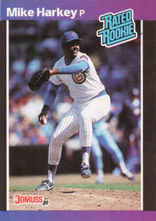 1989 Donruss #43 Mike Harkey/ NM-MT RC Rookie Chicago Cubs 