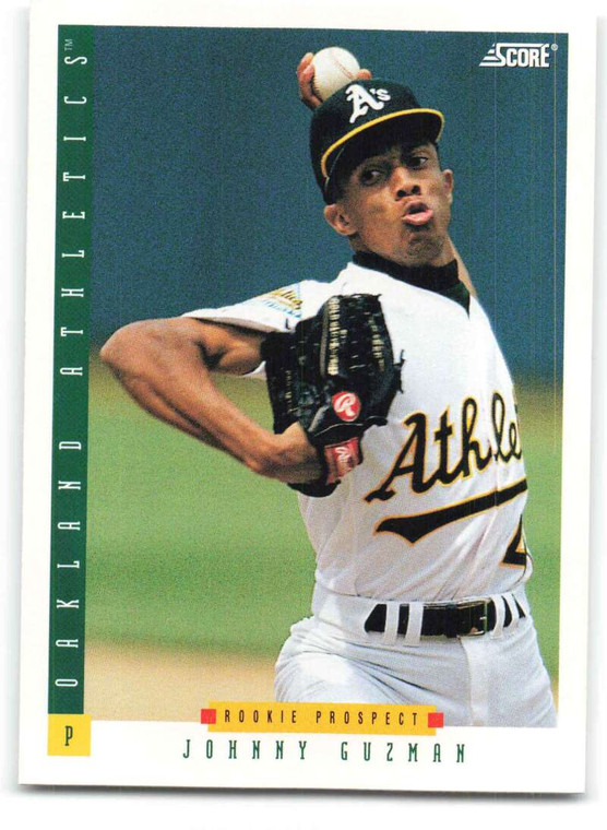 1993 Score #270 Johnny Guzman NM-MT  Oakland Athletics 