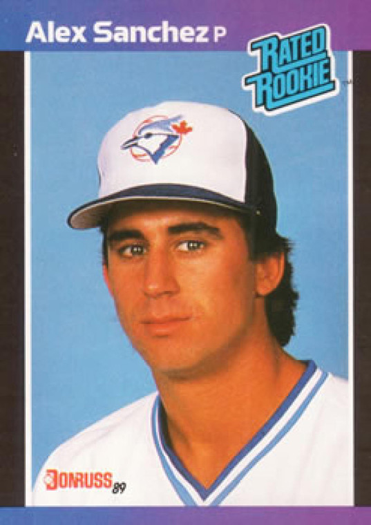 1989 Donruss #47 Alex Sanchez / NM-MT RC Rookie Toronto Blue Jays 