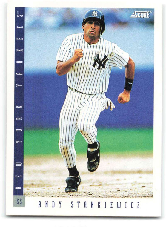 1993 Score #338 Andy Stankiewicz NM-MT  New York Yankees 