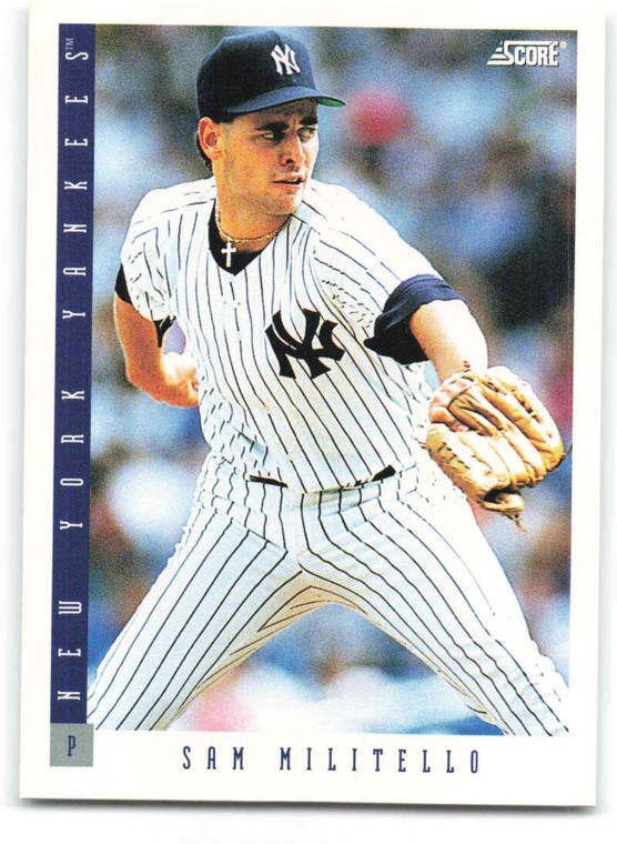 1993 Score #351 Sam Militello NM-MT  New York Yankees 