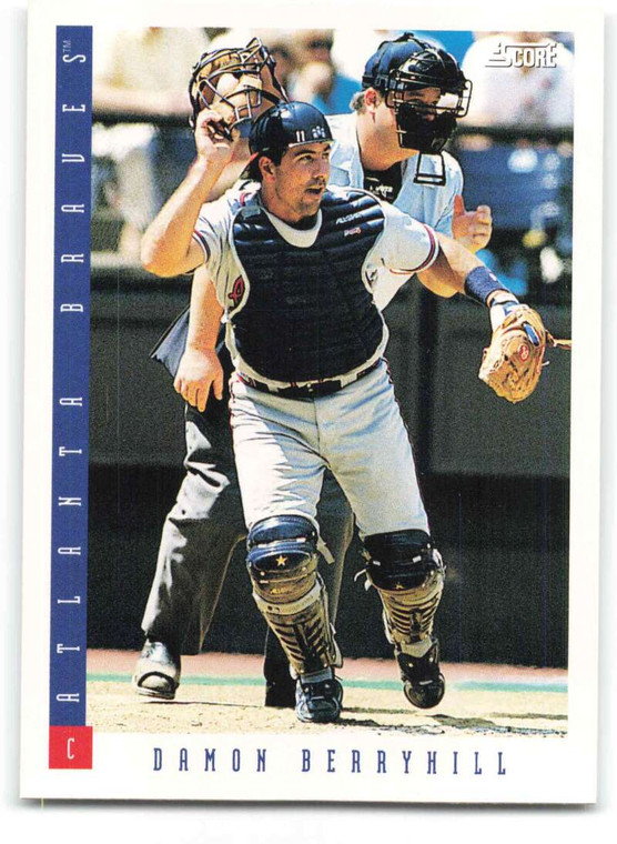 1993 Score #373 Damon Berryhill NM-MT  Atlanta Braves 