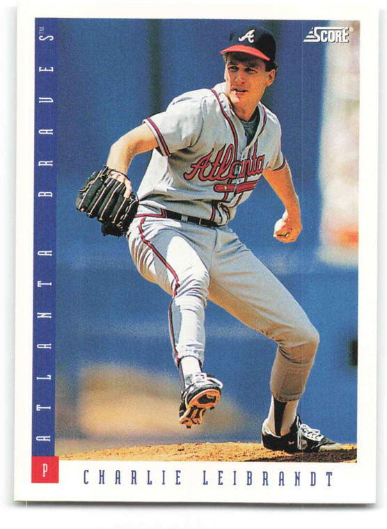 1993 Score #393 Charlie Leibrandt NM-MT  Atlanta Braves 
