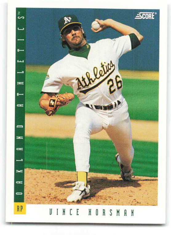 1993 Score #406 Vince Horsman NM-MT  Oakland Athletics 