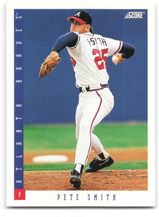 1993 Score #408 Pete Smith NM-MT  Atlanta Braves 