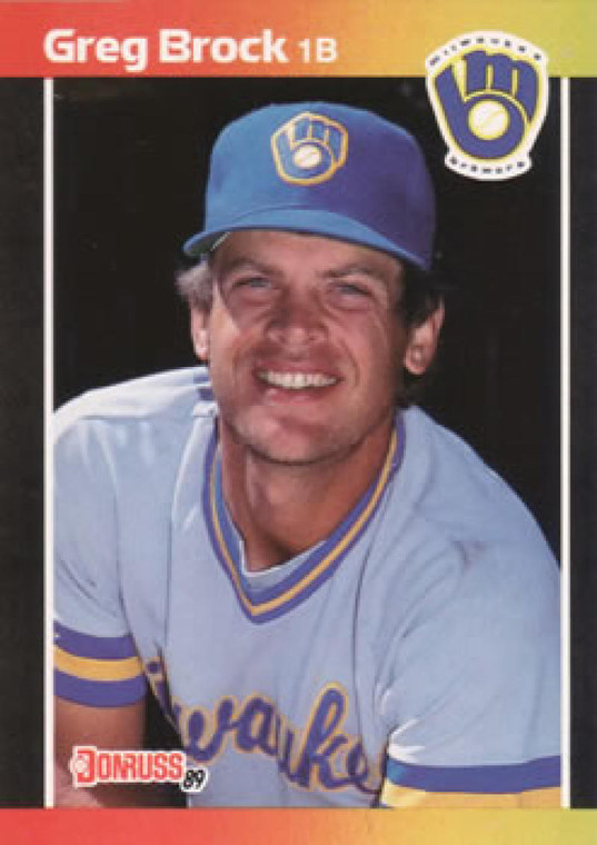 1989 Donruss #57 Greg Brock NM-MT Milwaukee Brewers 