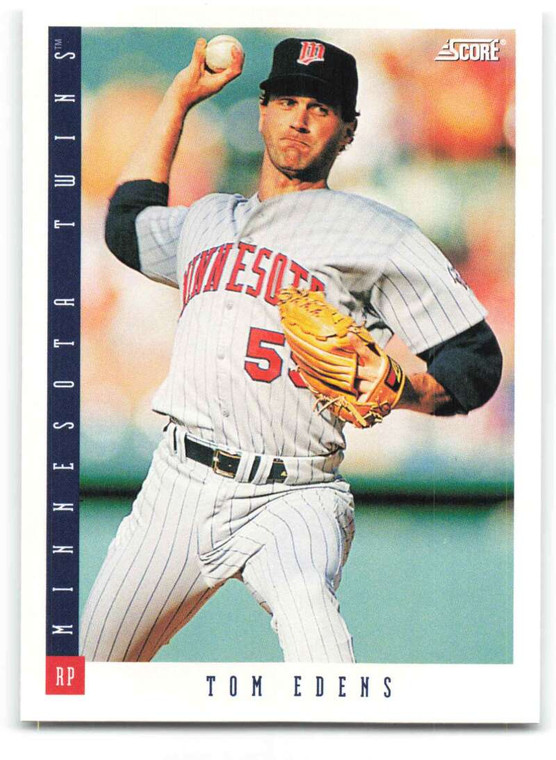 1993 Score #450 Tom Edens NM-MT  Minnesota Twins 