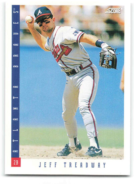 1993 Score #461 Jeff Treadway NM-MT  Atlanta Braves 