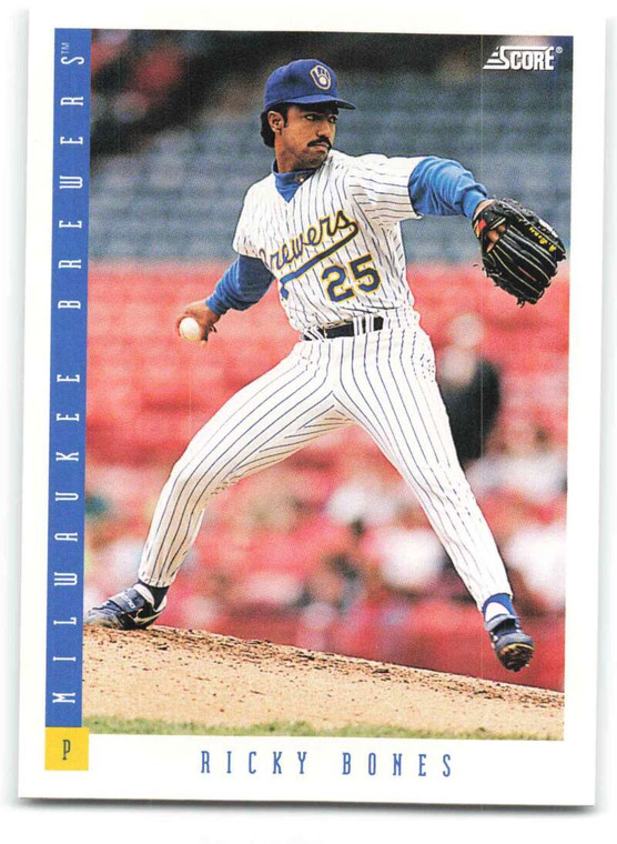 1993 Score #470 Ricky Bones NM-MT  Milwaukee Brewers 