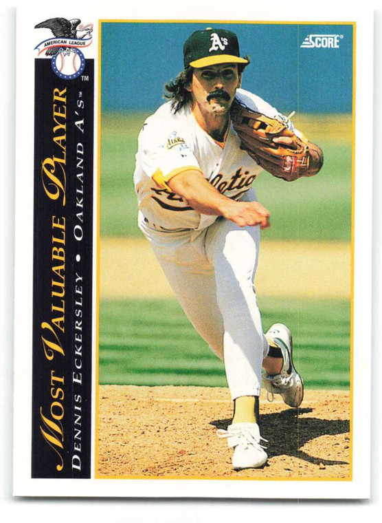 1993 Score #481 Dennis Eckersley AW NM-MT  Oakland Athletics 