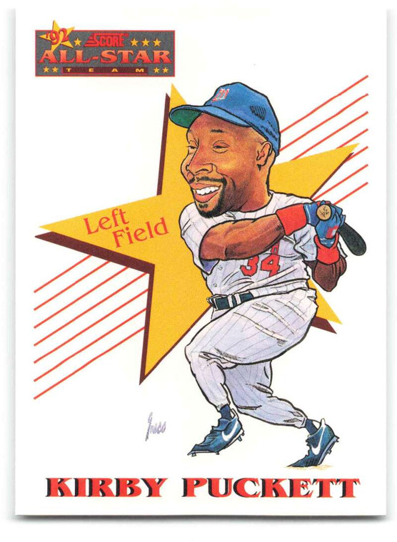 1993 Score #505 Kirby Puckett AS NM-MT  Minnesota Twins 