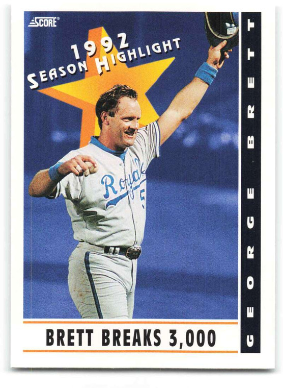 1993 Score #517 George Brett HL NM-MT  Kansas City Royals 
