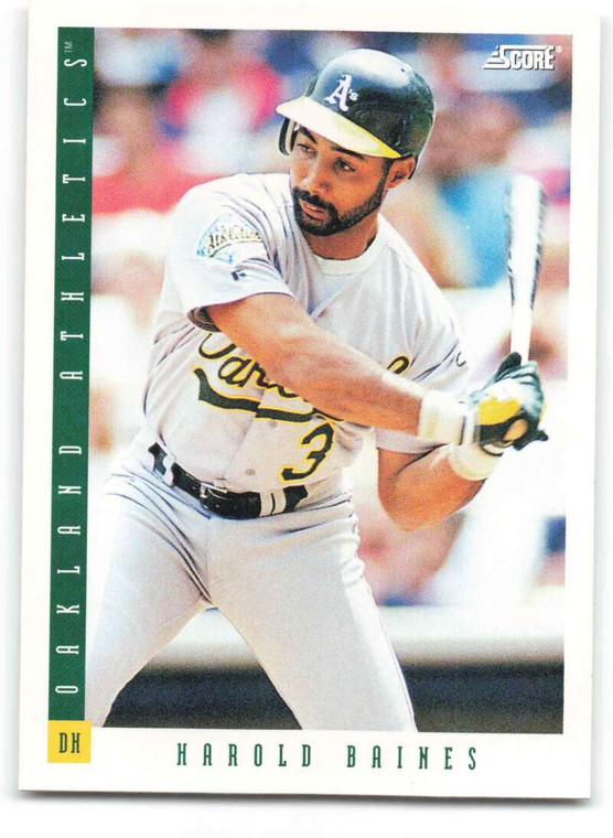 1993 Score #585 Harold Baines NM-MT  Oakland Athletics 