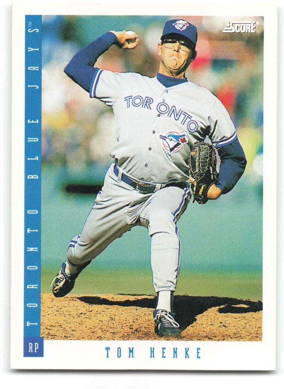1993 Score #602 Tom Henke NM-MT  Toronto Blue Jays 