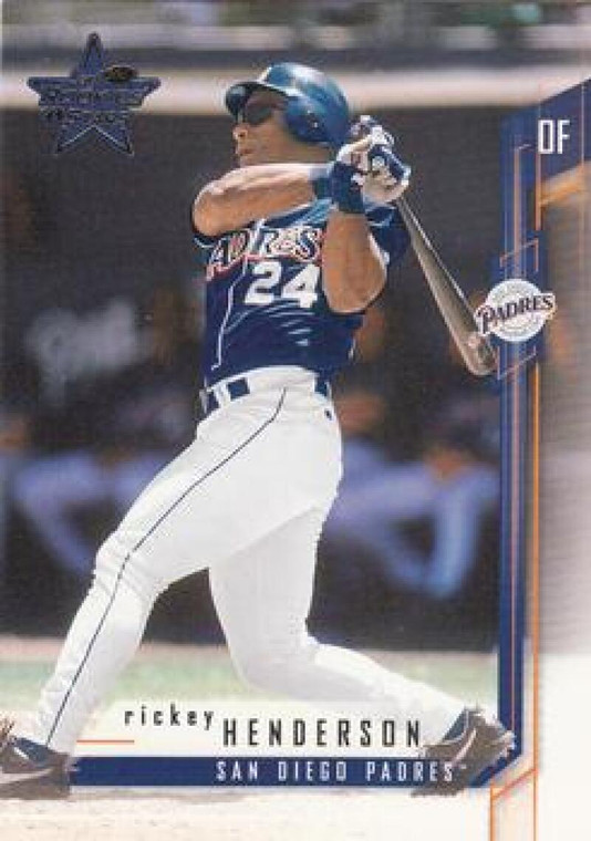 2001 Leaf Rookies & Stars #100 Rickey Henderson NM-MT  San Diego Padres 