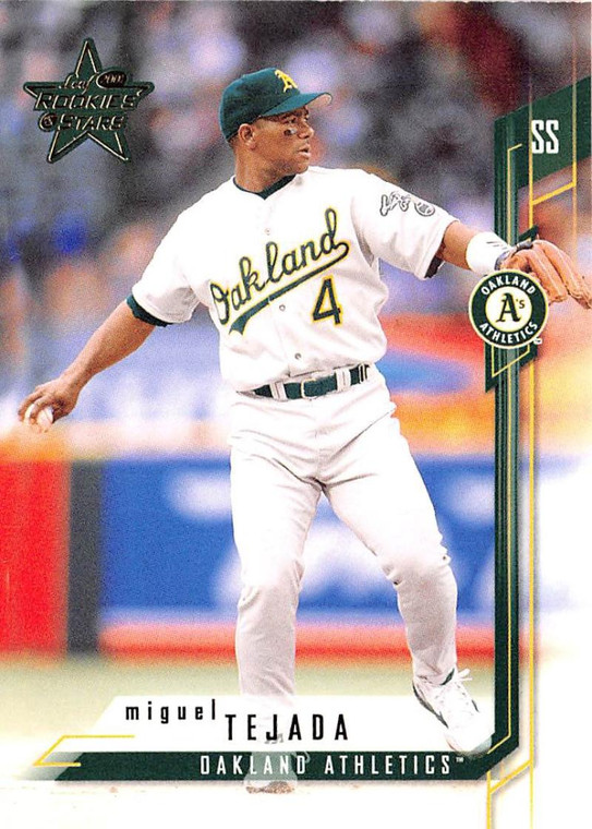 2001 Leaf Rookies & Stars #56 Miguel Tejada NM-MT  Oakland Athletics 