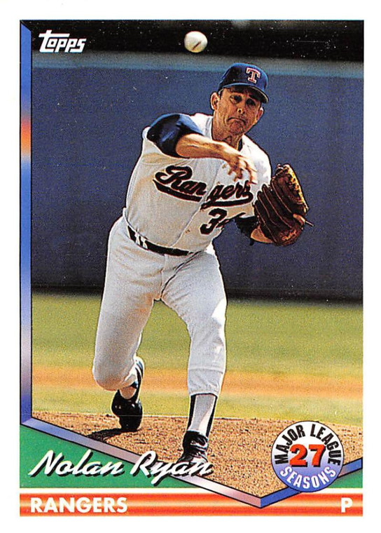 1994 Topps #34 Nolan Ryan VG Texas Rangers 