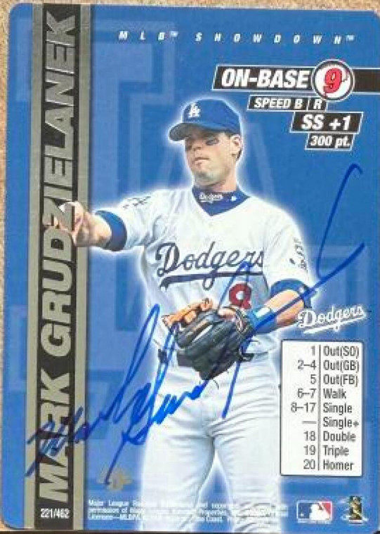 Mark Grudzielanek Autographed 2000 MLB Showdown 1st Edition #221  
