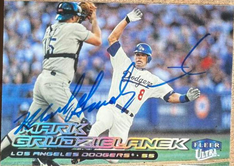 Mark Grudzielanek Autographed 2000 Fleer Ultra #125