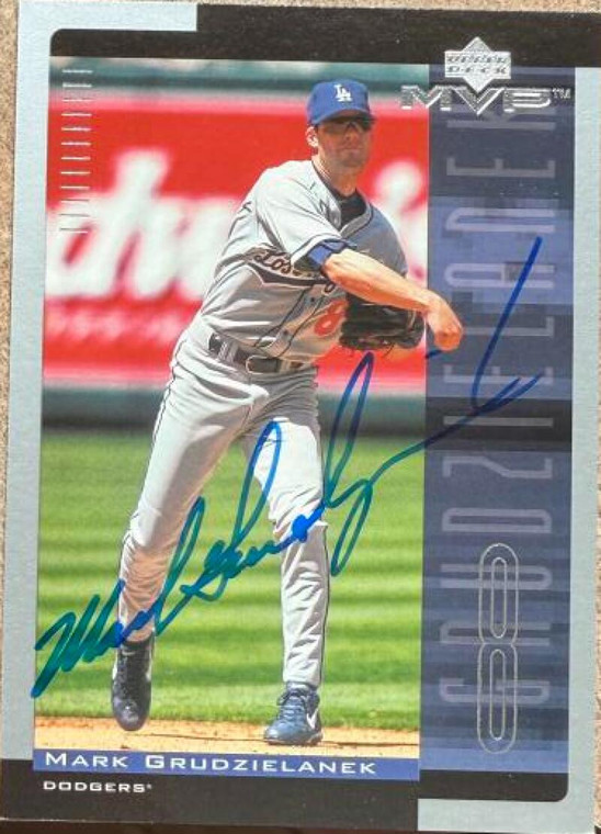 Mark Grudzielanek Autographed 2001 Upper Deck MVP #225