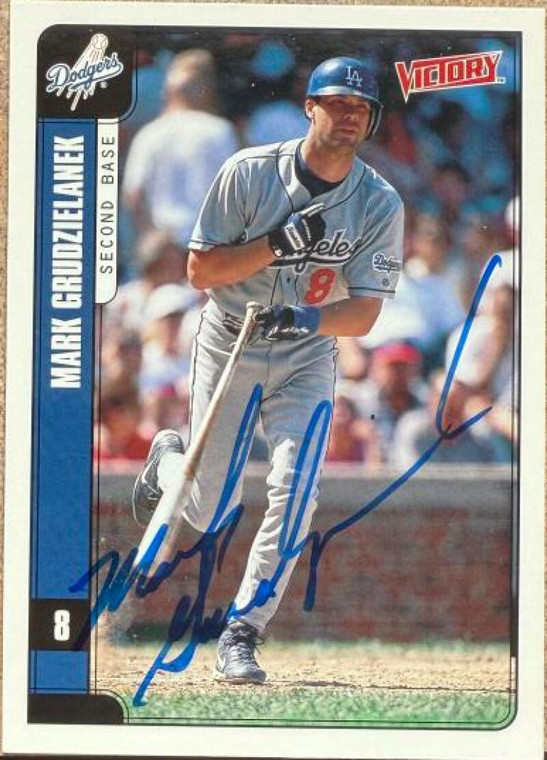 Mark Grudzielanek Autographed 2001 Upper Deck Victory #177