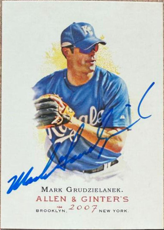 Mark Grudzielanek Autographed 2007 Topps Allen & Ginter #34