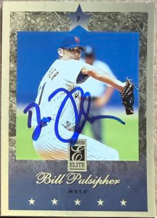 Bill Pulsipher Autographed 1997 Donruss Elite #80 