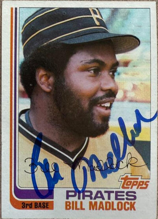 Bill Madlock Autographed 1982 Topps #385 Pittsburgh Pirates Signed Card