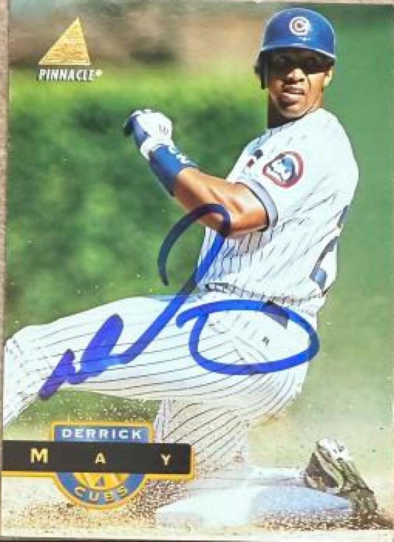 Derrick May Autographed 1994 Pinnacle #196